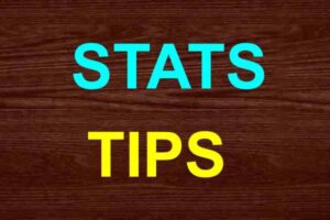 STATS TIPS